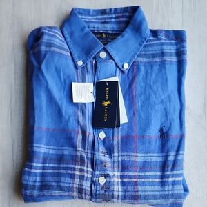 Ralph Lauren Untucked Fit Button Down Shirt Nwt